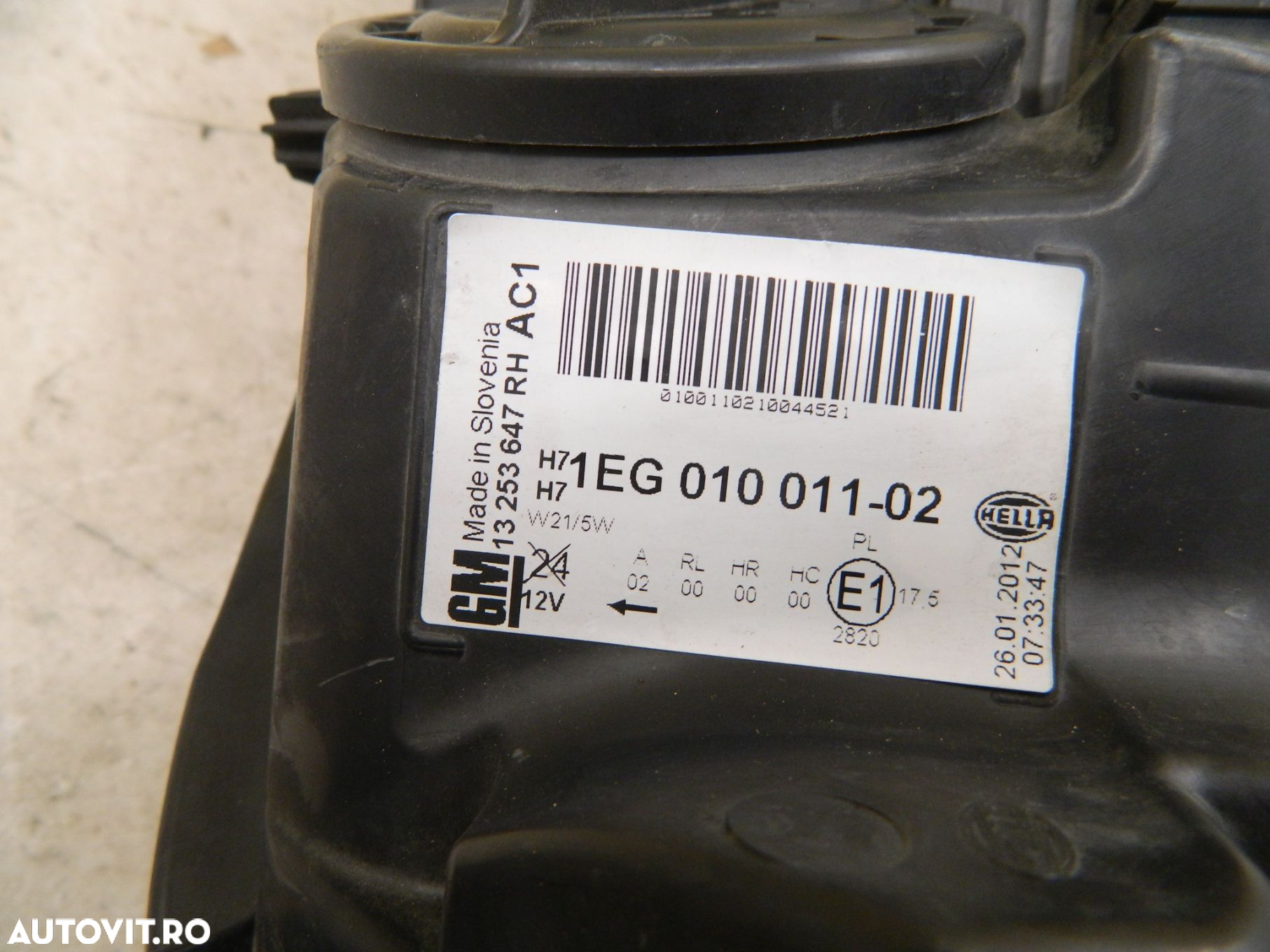 Far deapta Opel Astra J, 2009, 2010, 2011, 2012, cod origine 13253647. - 5