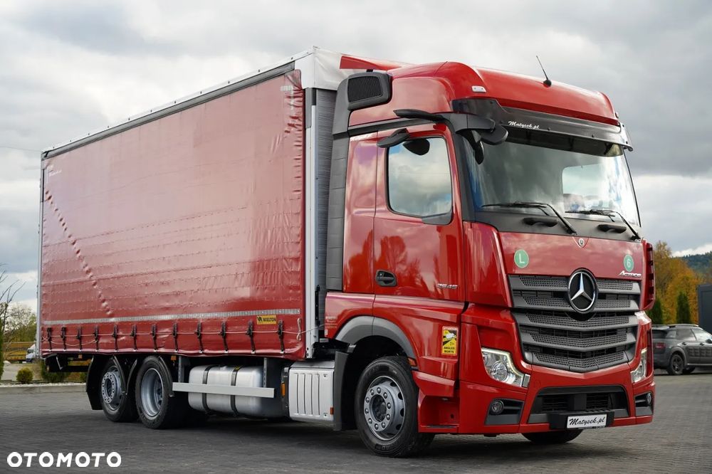 Mercedes-Benz ACTROS 2545 / FIRANKA- 7,7 M  / 6x2 / OŚ PODNOSZONA / BIG SPACE / WIELTON / 2021 - 6