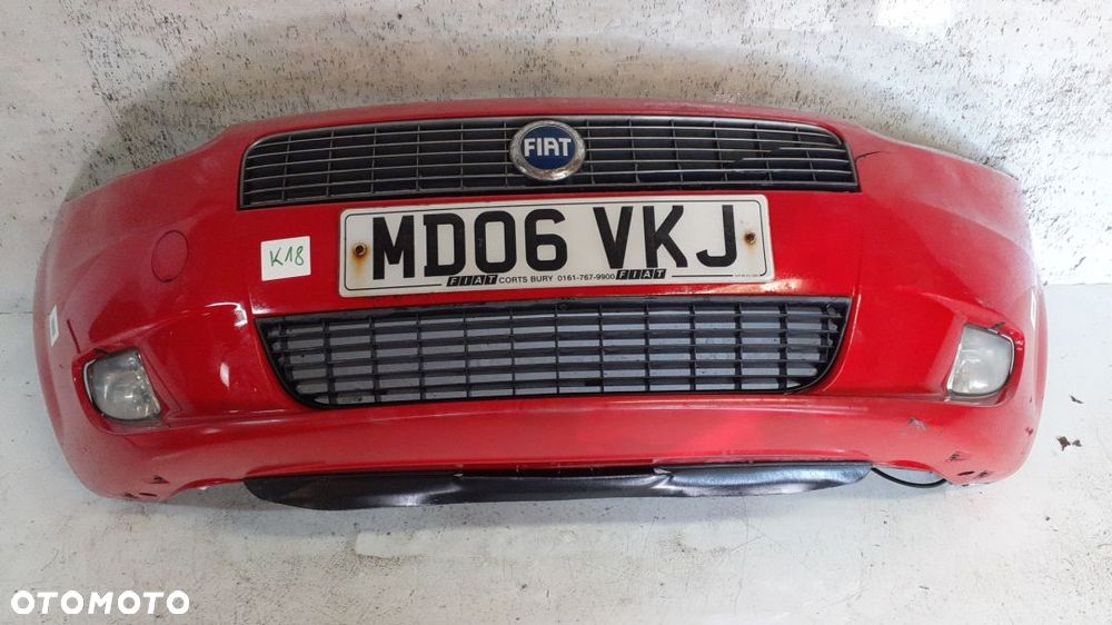 ^ ZDERZAK PRZÓD PRZEDNI DO FIAT GRANDE PUNTO HALOGENY 199/A CZERWONY - 1