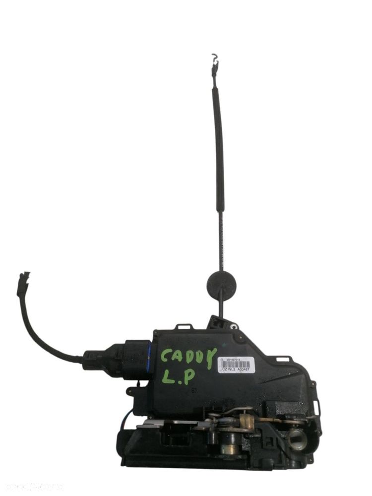 ZAMEK DRZWI LEWY PRZÓD / VW CADDY III ROOMSTER / 3D1837015AD 9 PIN SPRAWNY - 2