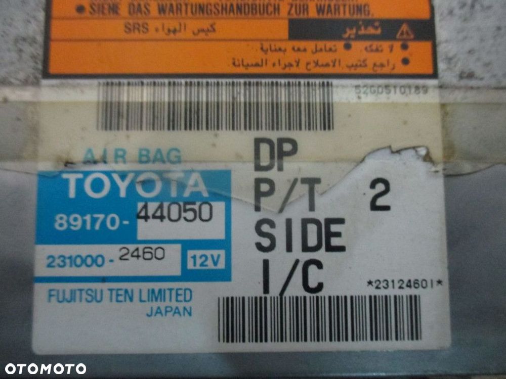 TOYOTA AVENSIS VERSO PODUSZKI AIRBAG - 2