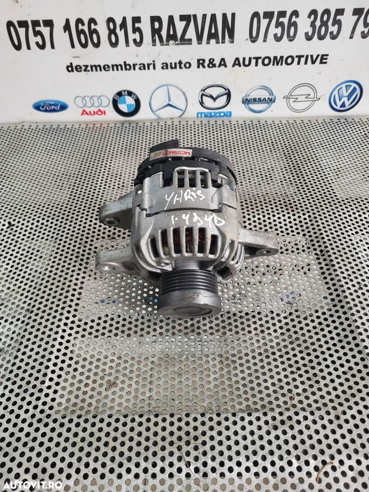 Alternator Toyota Yaris 1.4 Diesel Motor D4D Factura Si Garantie - Dezmembrari Arad - 1