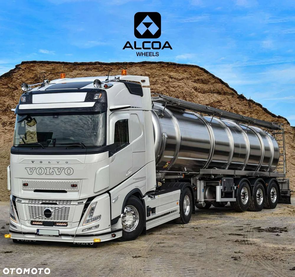NACZEPA / ORYGINALNE FELGI ALCOA + KAPSELKI GRATIS / ET120 / 22,5 x 11,75 / Dura-Bright /DOSTAWA GRATIS - 8