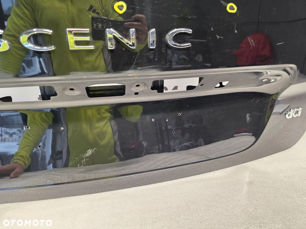 RENAULT SCENIC 3 III 09- KLAPA TYLNA TYLNIA TYŁ , KOLOR CZARNY METALIK , NR AUKCJI KL43 - 17