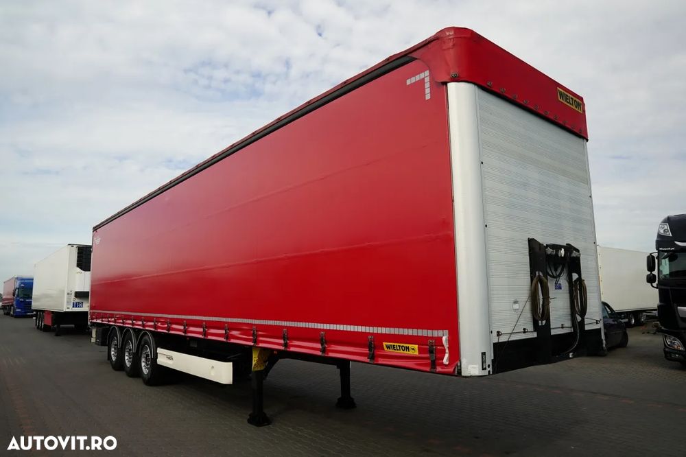 Wielton / SEMIREMORCĂ CU PRELATĂ (CURTAINSIDER) / STANDARD / PLAFON RIDICABIL / AXĂ RIDICABILĂ / SAF / - 6