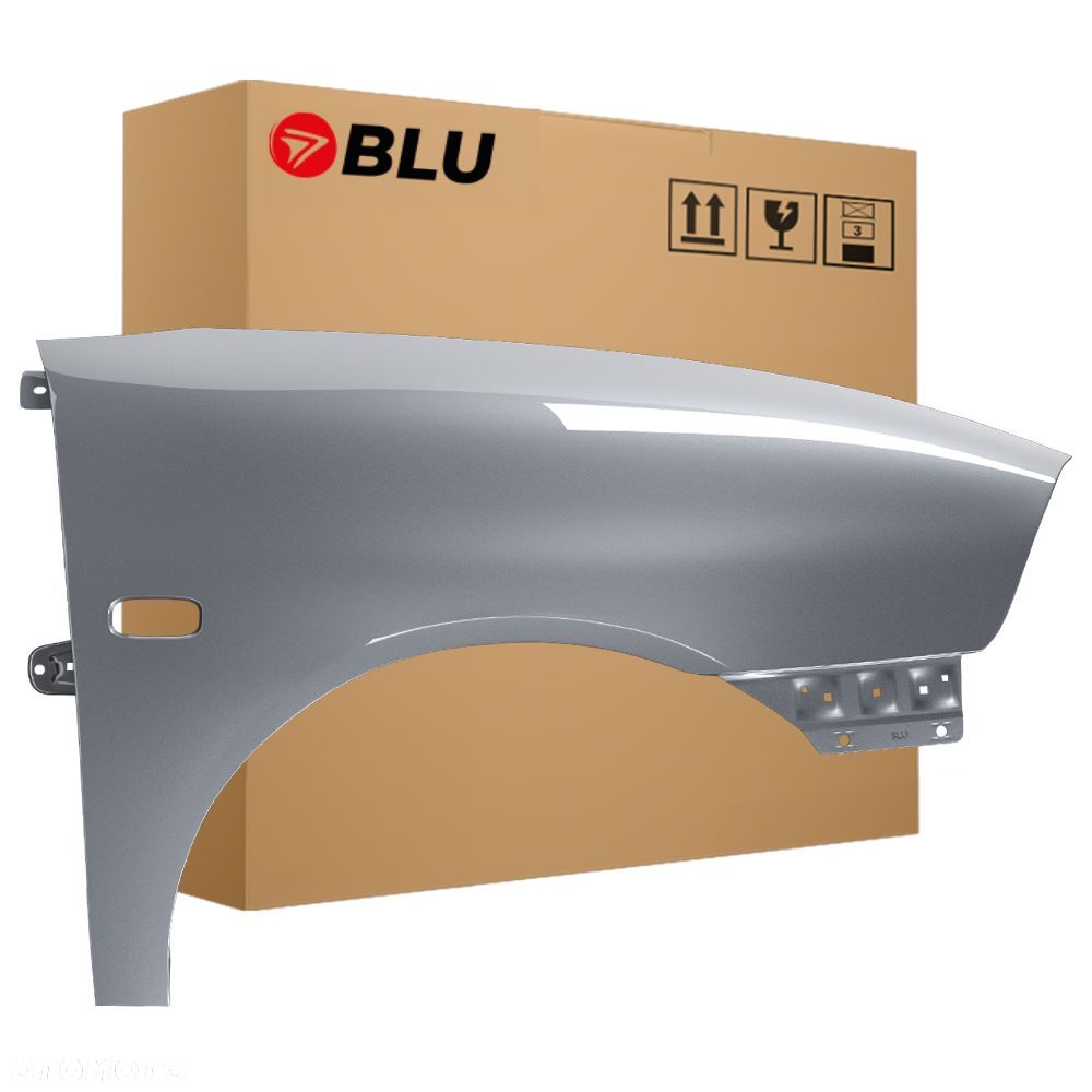 BLU Błotnik Seat Ibiza 3 III Cordoba 2 II 6L LS7Y prawy przód srebrny 02-08 ocynk GrauLuna - 1