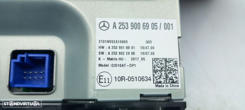 Display / ecrã de informações MERCEDES-BENZ GLC (X253) - 5