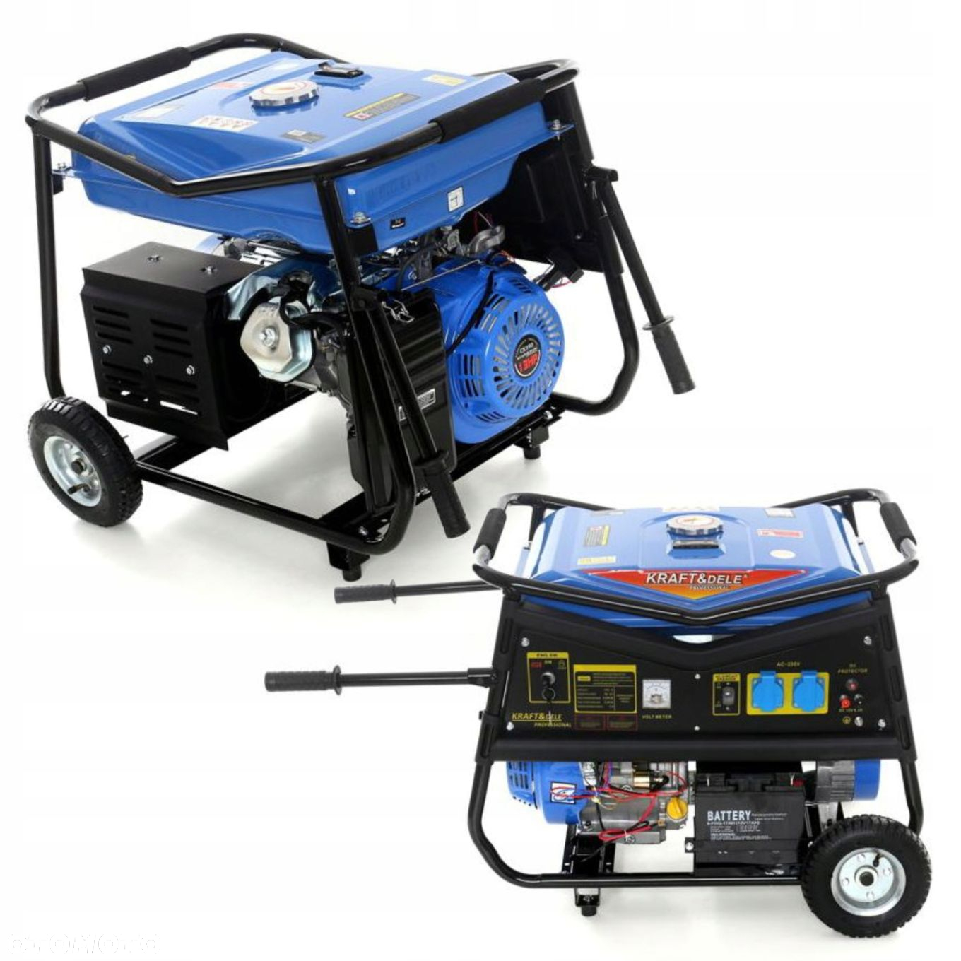 AGREGAT PRĄDOTWÓRCZY GENERATOR PRĄDU 5000W 7KM KD145 JEDNOFAZOWY PRZENOŚNY - 14