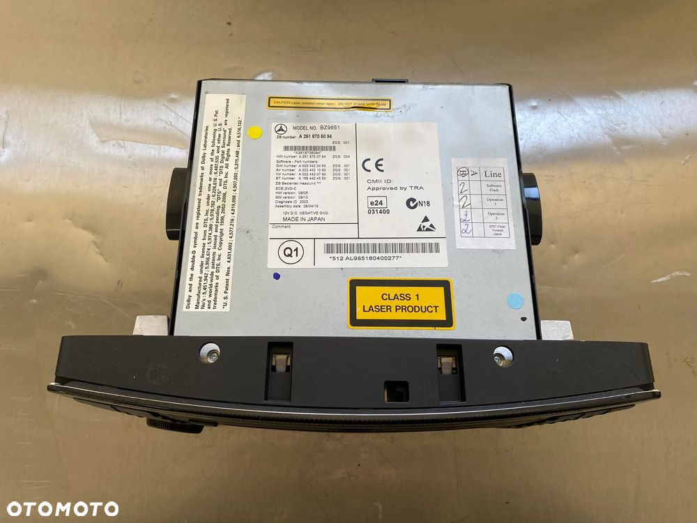 MERCEDES W251 RADIOODTWARZACZ A2518705094 - 2