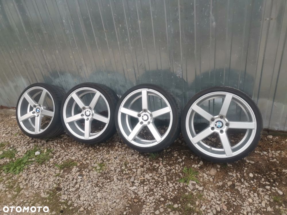 KOŁA FELGI ALUMINIOWE ALUFELGI BMW R19 5X120 BMW E90 E46 F30  ORYGINAŁ VIA 8,5 Jx ET35 OPONY CONTINENTAL SPORTCONTACT 6 2X 225/35 2X 245/30 - 1