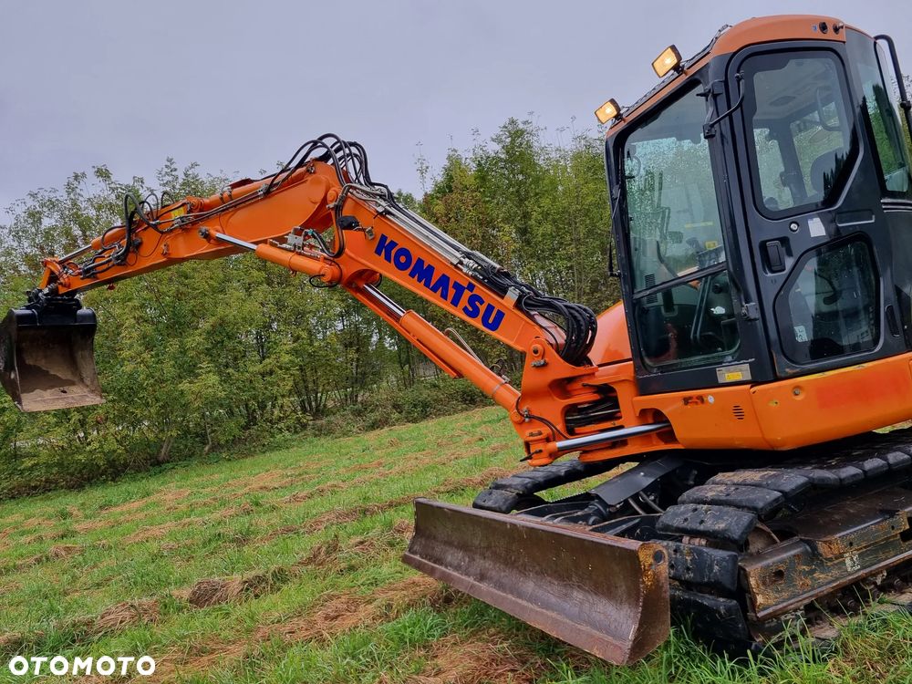 Komatsu Koparka Gąsienicowa 8 ton PC80MR-3 z Norwegii jak Nowa 2017rok 3100mtg 3x ramie łamane Klima ser.DEKRA pompa paliwa centr. smarowanie - 22