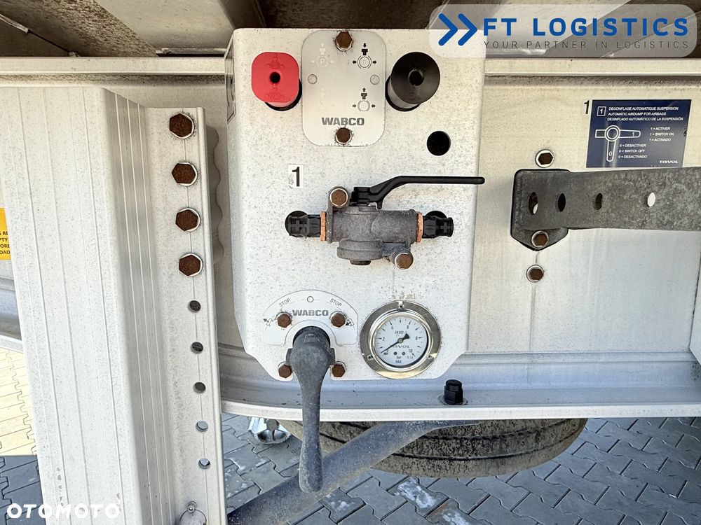 Tisvol TISVOL 2SNA | SAF | KLAPA + SZYBER DO ZSYPU | 43m3 | CAŁA ALUMINIOWA | MASA WŁASNA 5240 KG | PODNOSZONA PIERWSZA OŚ | ALUFELGI - 33