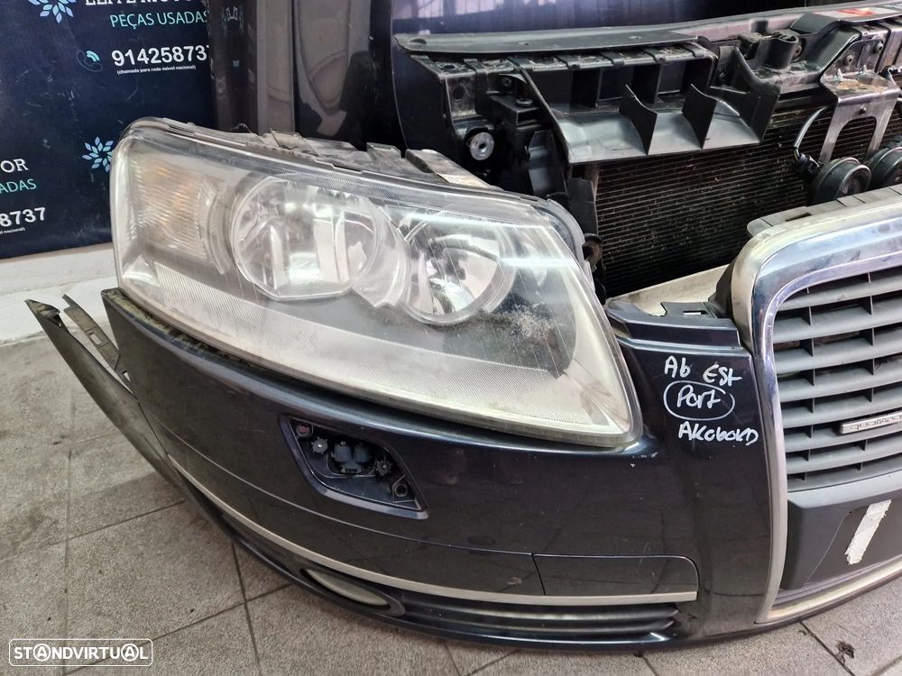 Frente completa usada AUDI A6 C6 TDI capot parachoques guardalamas oticas radiadores - 5