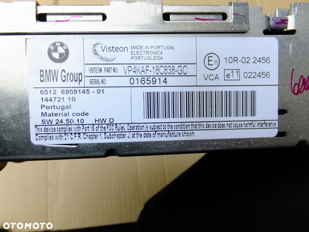 radio business cd bmw e90 6959145 - 2