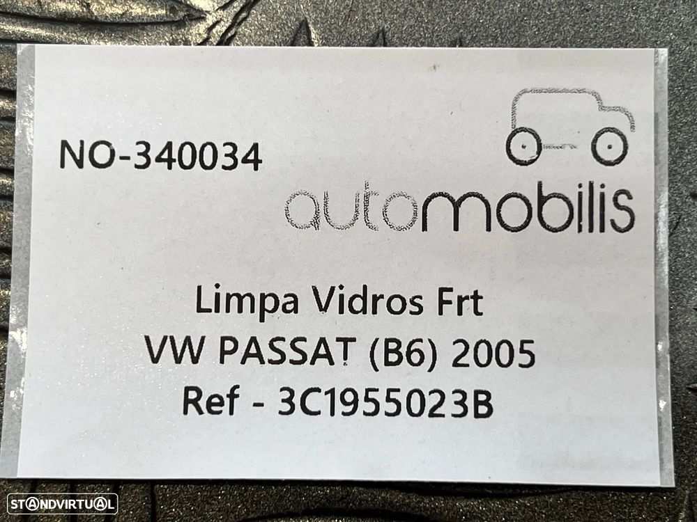 Limpa Vidros PASSAT B6 (3C2) 1.9 TDI Ref. 3C1955023B - NO: 340034 - 3