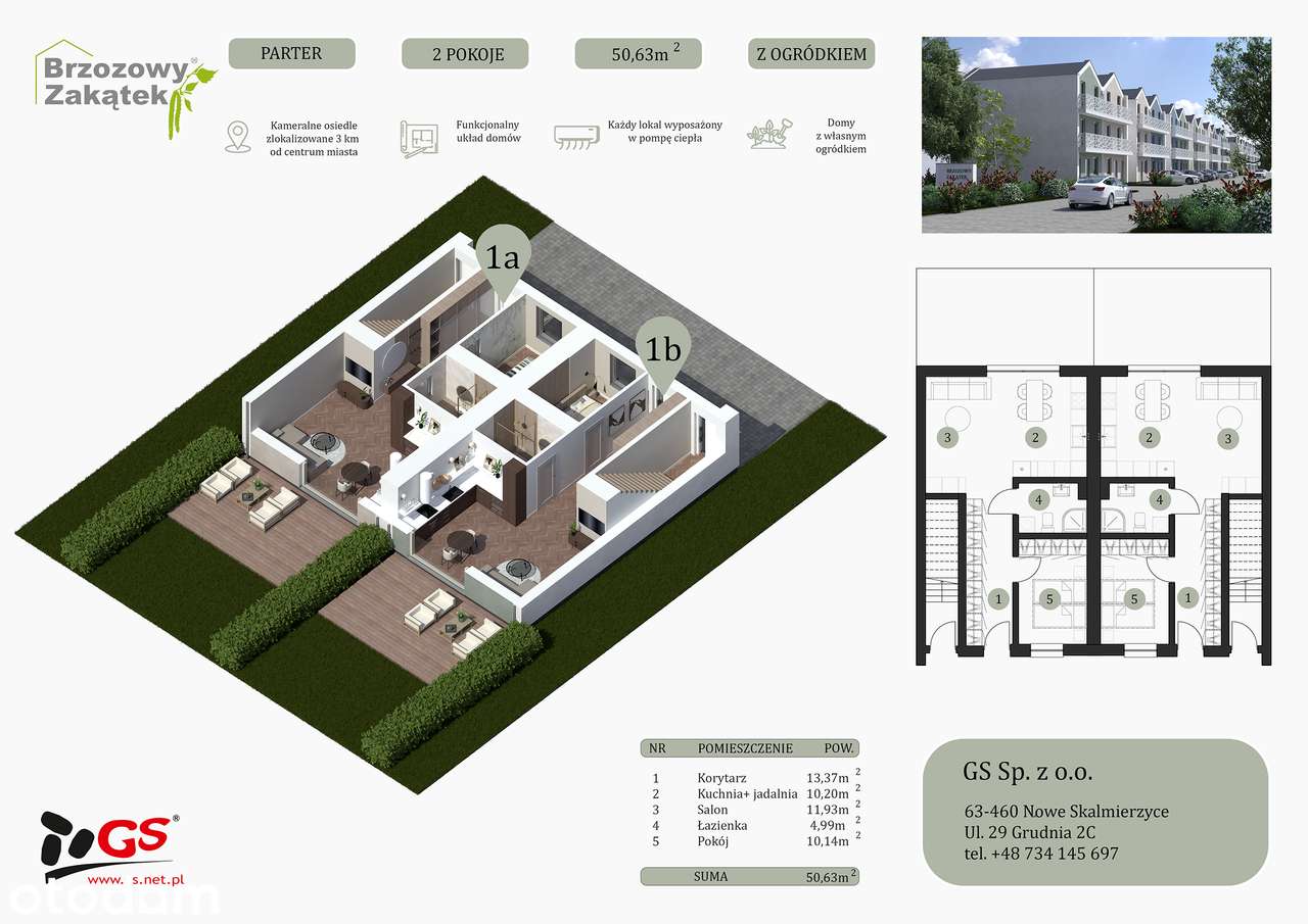 Nowe mieszkanie w zabudowie bliźniaczej z ogródkiem|PARTER Z OGRÓDKIEM - Pełny obrazek: 5/9