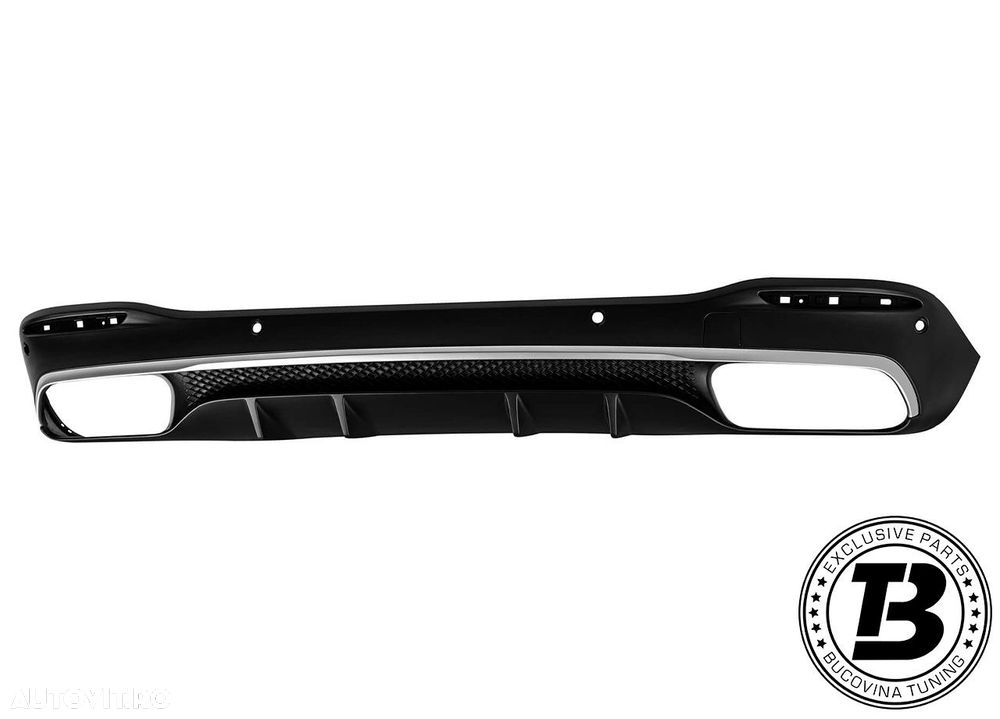 Difuzor Bara Spate cu Ornamente compatibil cu Mercedes GLS X167 GLS 63 Design - 3
