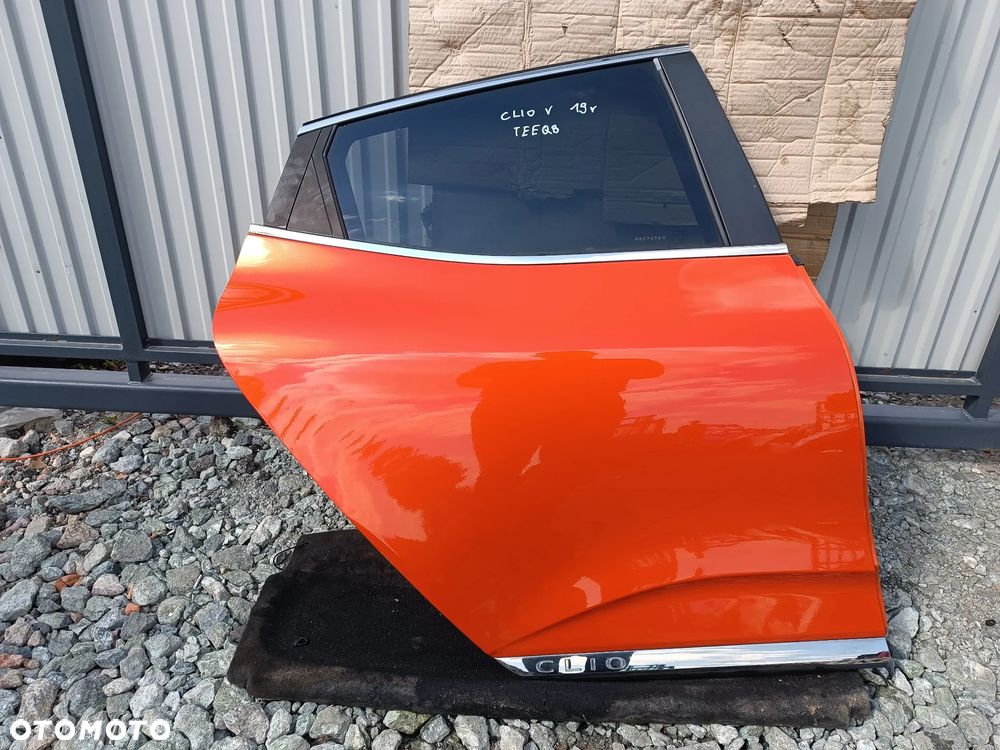 DRZWI PRAWY TYŁ PRAWE TYLNE RENAULT CLIO V EQB ORANGE VALENCIA - 1