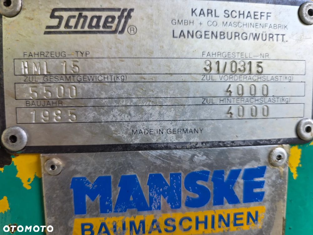 Schaeff HML 15 - 18