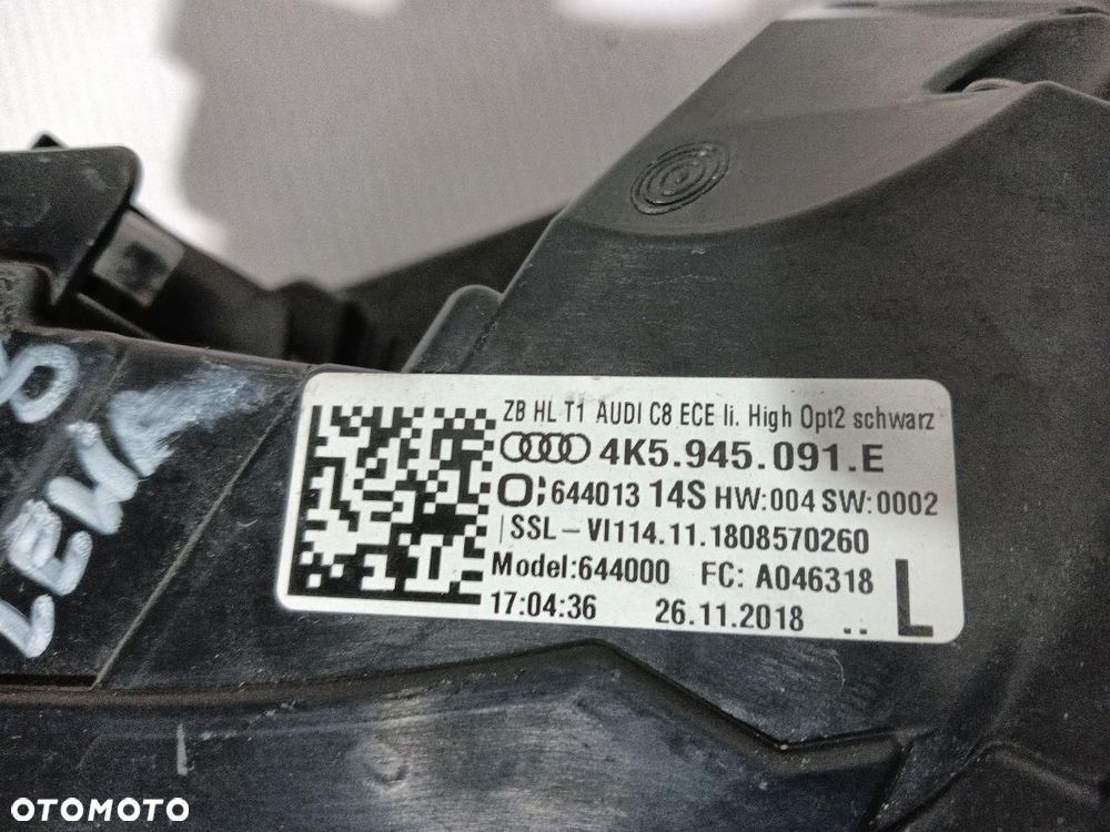 LAMPA TYŁ TYLNA LEWA AUDI A6 C8 SEDAN 4K5945091E - 10