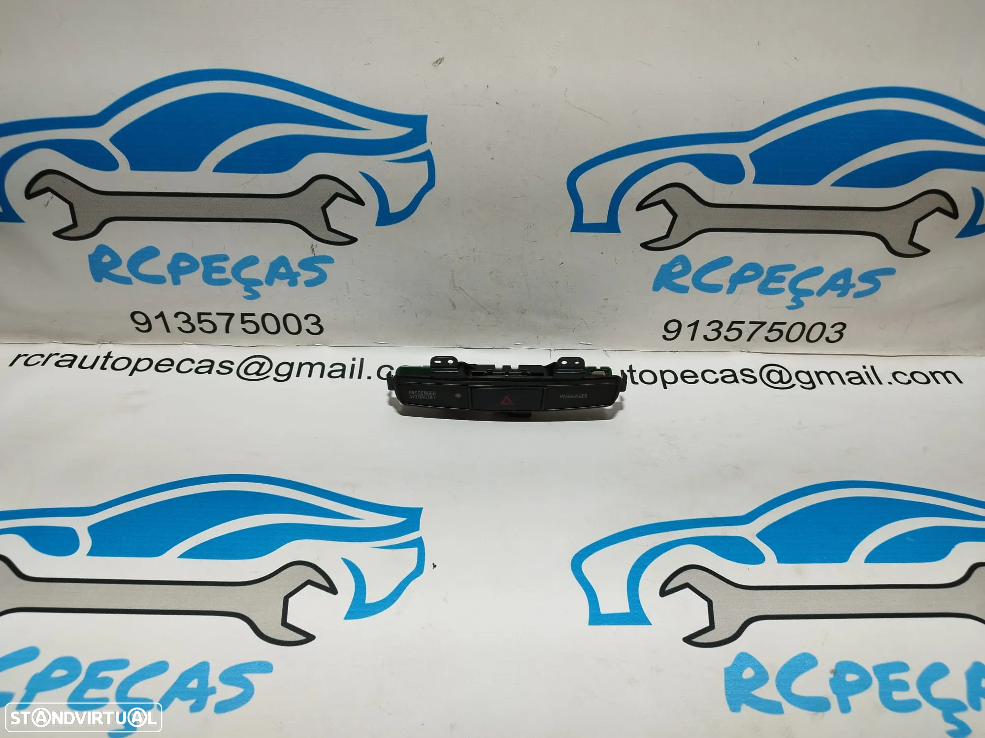 BOTÃO 4 PISCAS AIRBAG PASSAGEIRO ON/OFF COMUTADOR SWITCH - 3