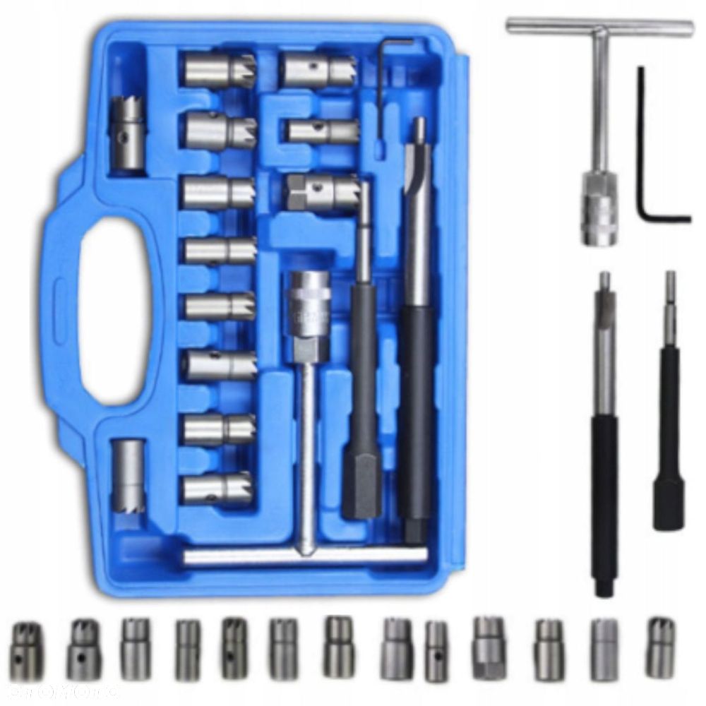 Zestaw frezów 17el. frezy do gniazd wtryskiwaczy - 10