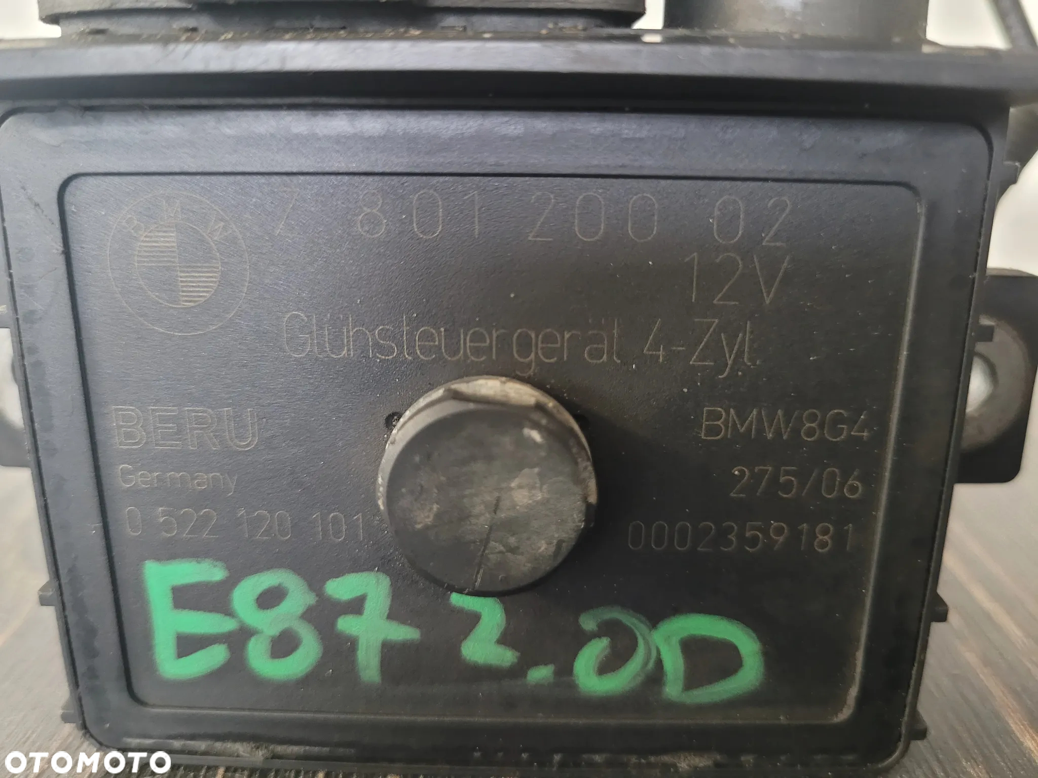 BMW E87 2.0 D Przekaźnik Świec Żarowych Z80120002 - 2