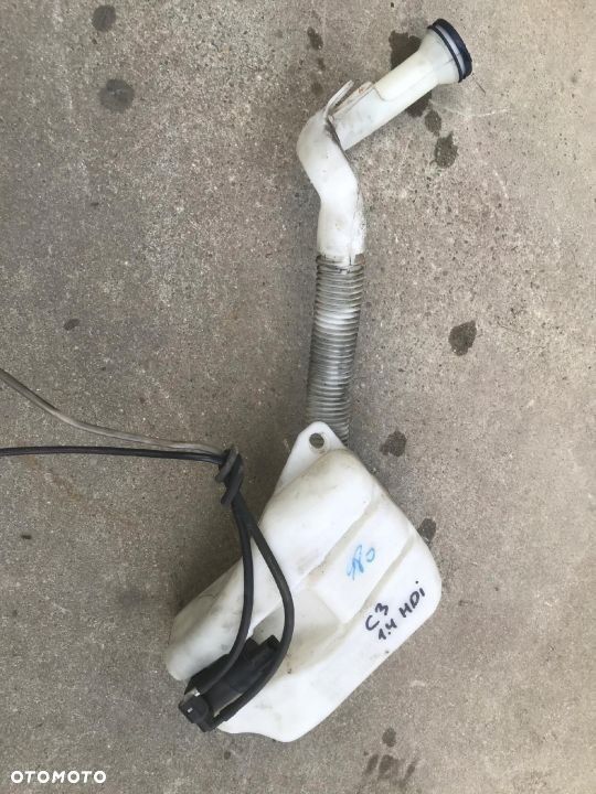 Zbiorniczek spryskiwaczy Citroen C3 I C2 02-09r. zbiornik na płyn do szyby silniczek pompka - 3