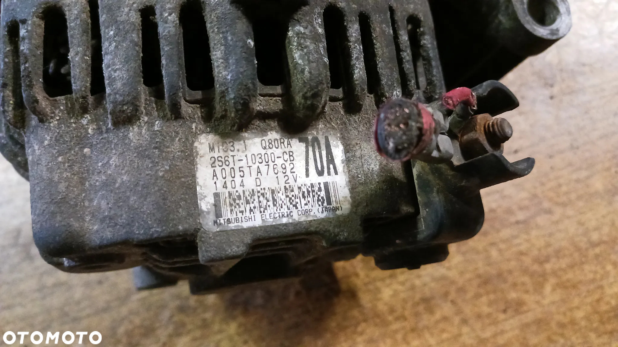 Alternator FORD C-Max Fiesta Focus Fusion Puma 1.4/ 1.6 benzyna Q80RA  2S6T-10300-CB / DB - 4