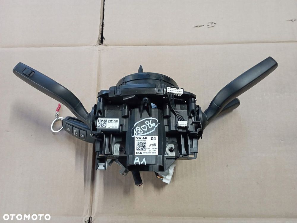 AUDI A1 MANETKI PAJĄK PRZEŁĄCZNIK ZESPOLONY STACYJKA EUROPA 8X0953501D - 4