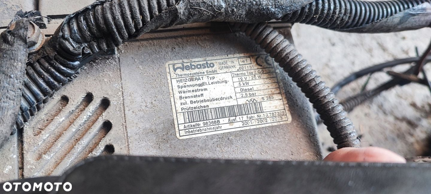 WEBASTO OGRZEWANIE POSTOJOWE THERMO TOP Z C-D 12V 26W 5kW 2,5 BAR 98368B - 3