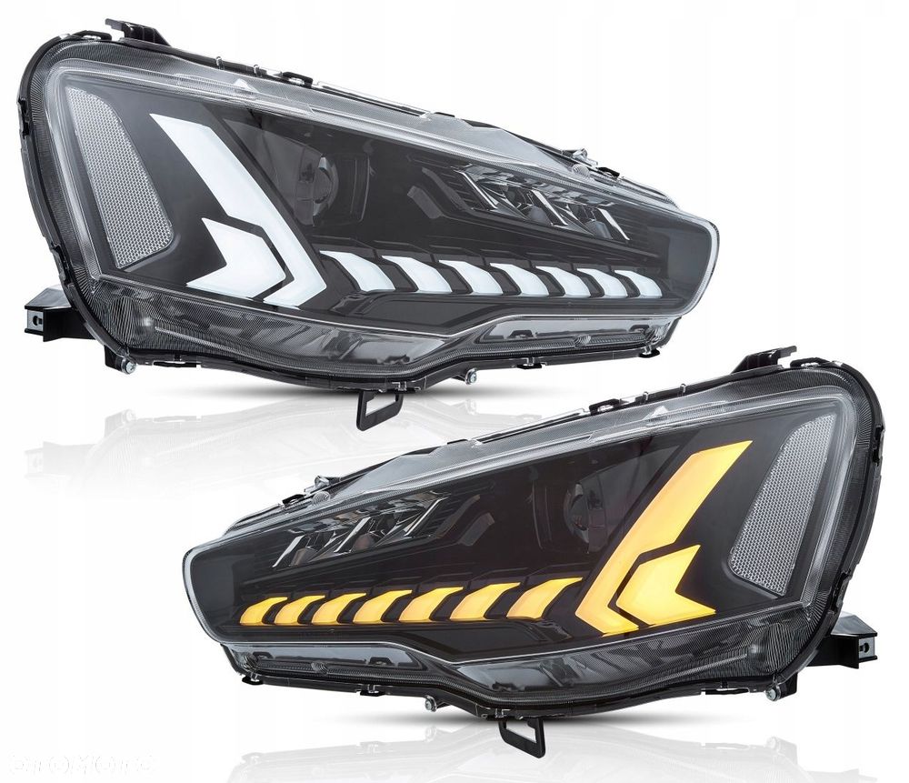 Reflektory Lampy kpl Vland Full LED Tuning Black Mitsubishi Lancer VIII 8 - 3