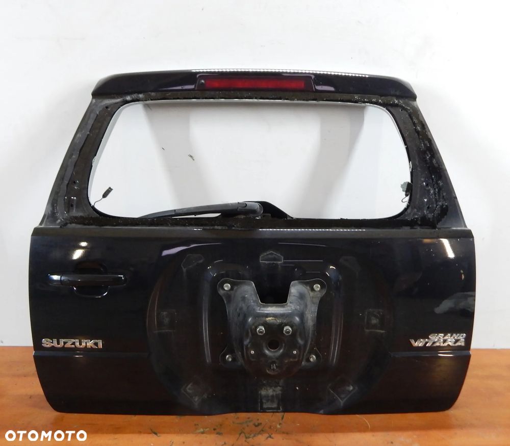 Klapa pokrywa bagażnika Suzuki Grand Vitara II 05-14 czarna ZJ3 Łuków części - 1