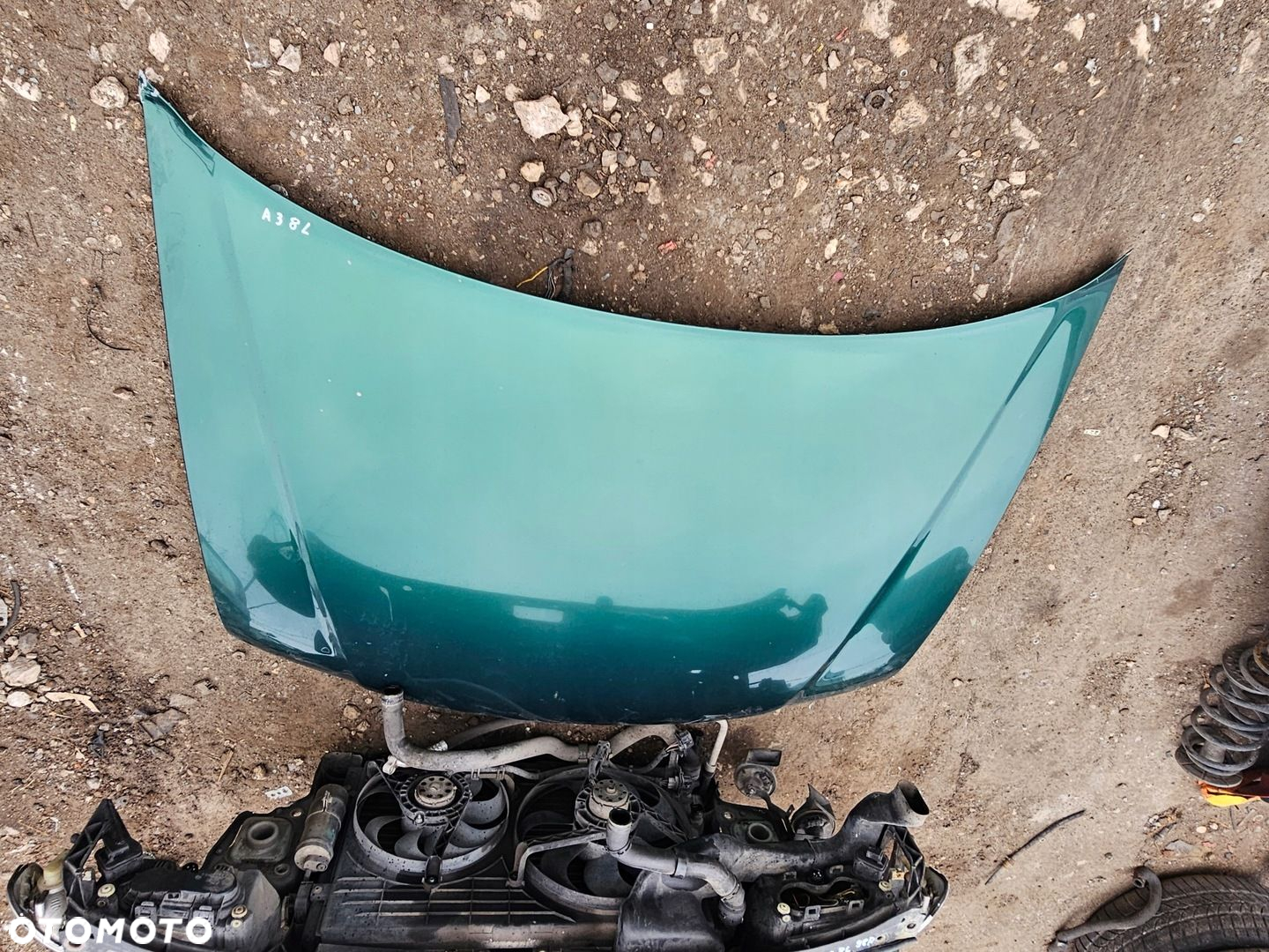 PAS PRZEDNI ZDERZAK BŁOTNIK LAMPA MASKA AUDI A3 8L EU ZIELONY 3D - 10