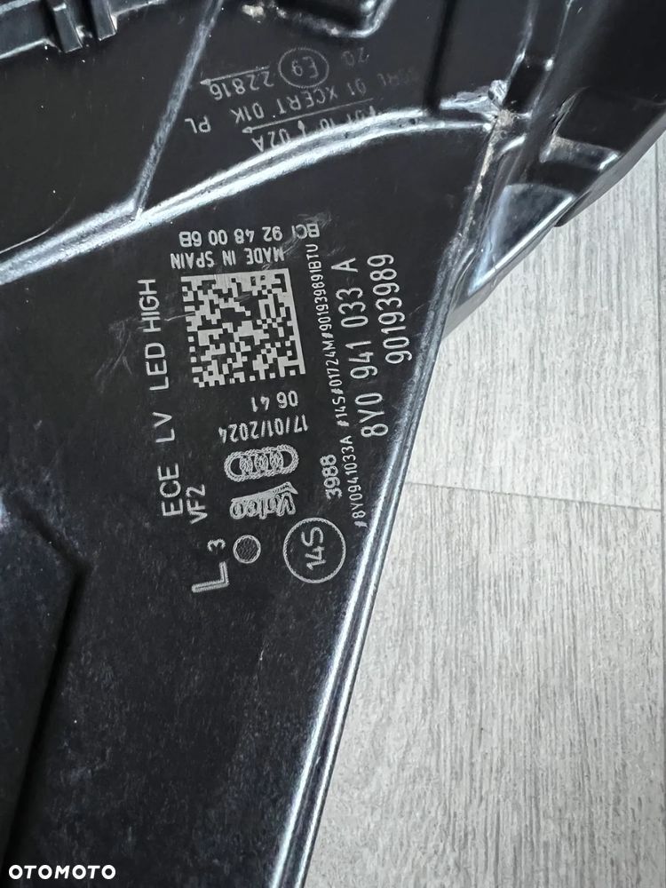 LAMPA LEWA AUDI A3 8Y FULL LED ŁADNA 8Y0941033A KOMPLETNA - 6