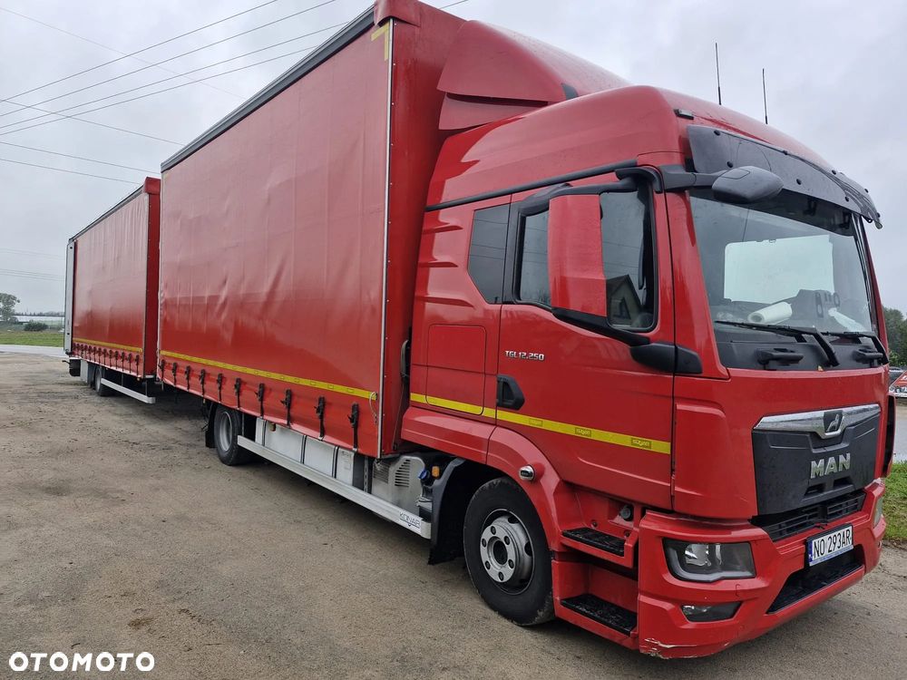 MAN TGL plandeka laweta na 5 aut - 1