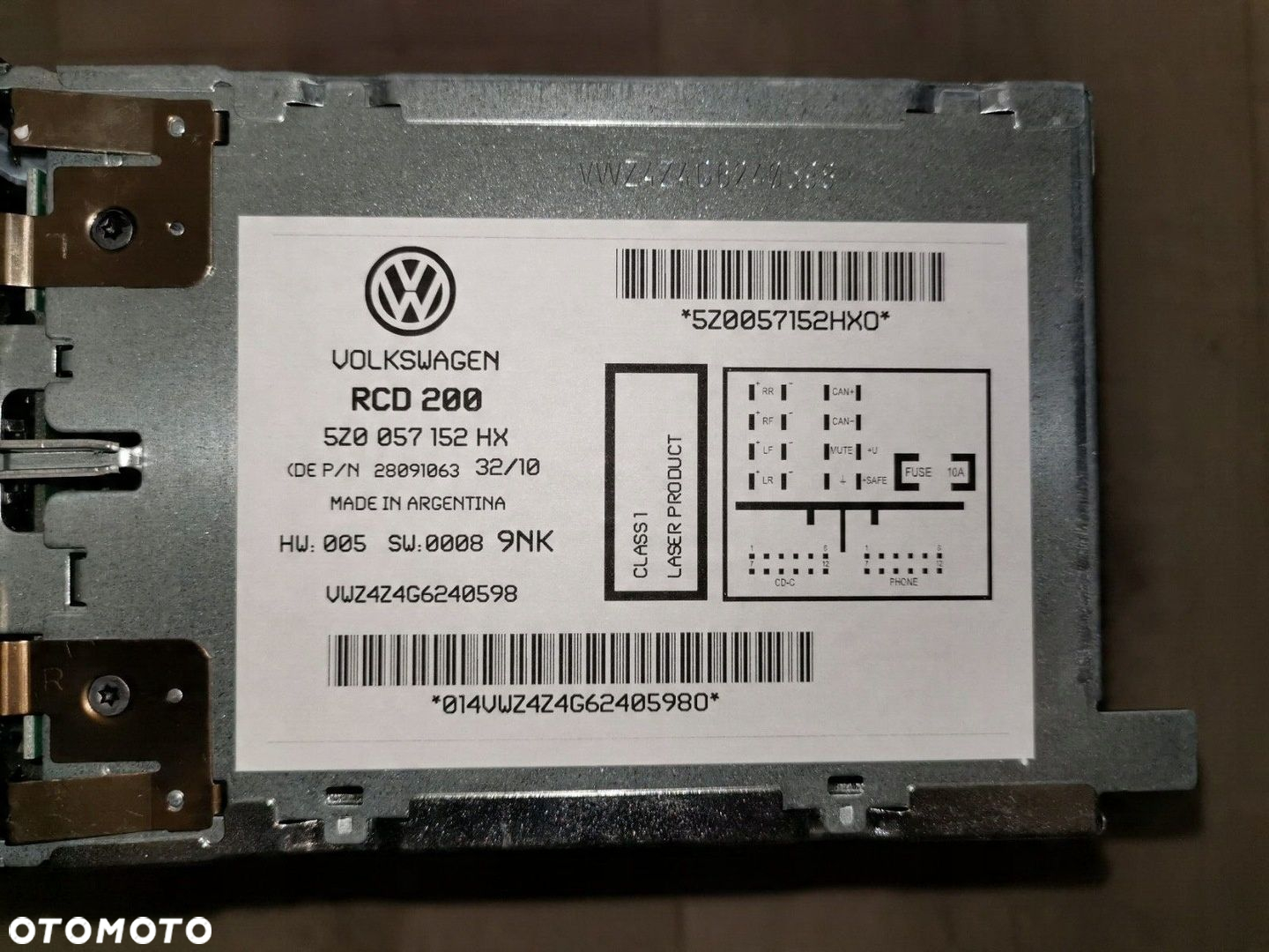 Radio RCD200 Volkswagen 5Z0057152HX - 3