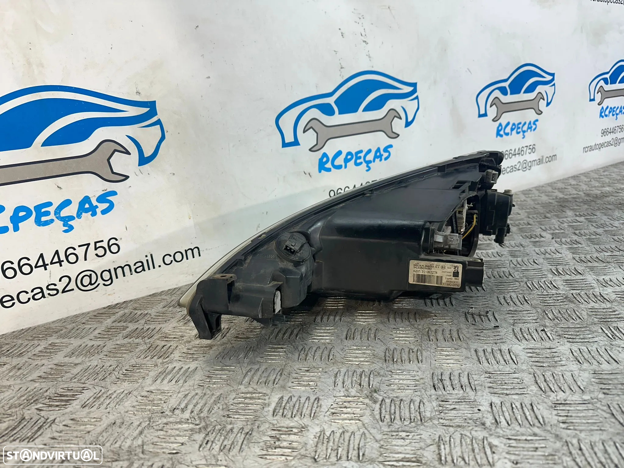 Farol Otica Frente Frontal Direita Original Peugeot 206 Facelift 9630869680 - 6