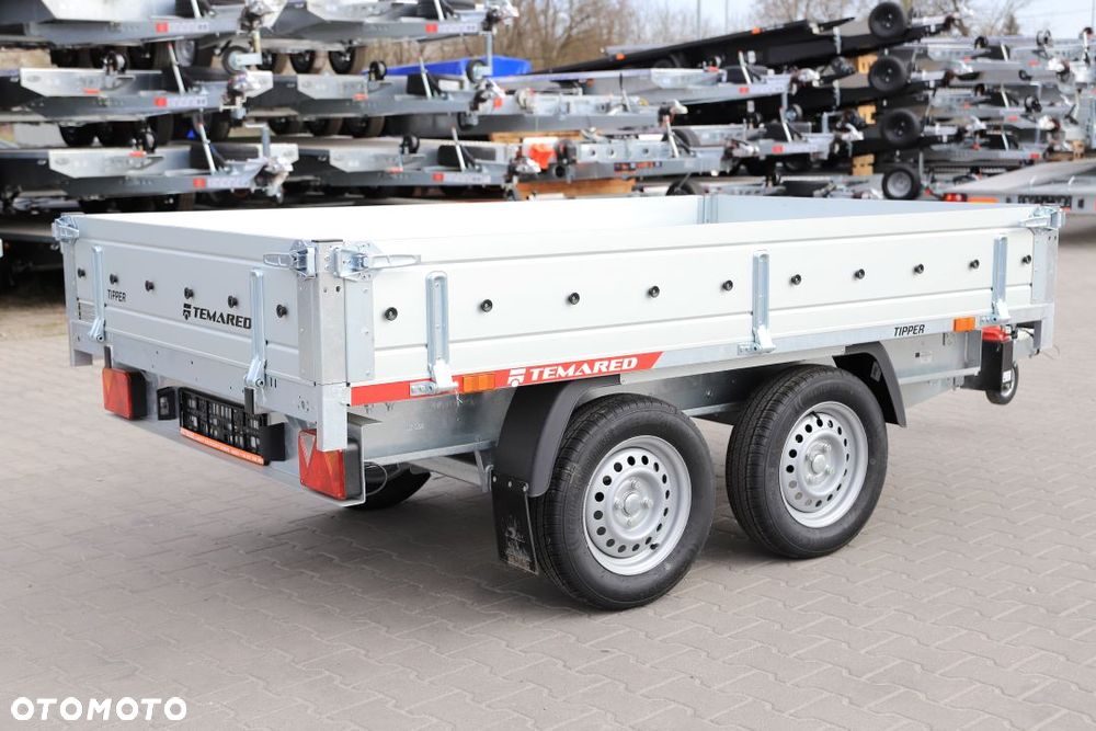 TEMARED TIPPER 2515/2 S 0,75T  253x152x30cm, DMC 750kg, Pompa ręczna , Burty ALU - 4