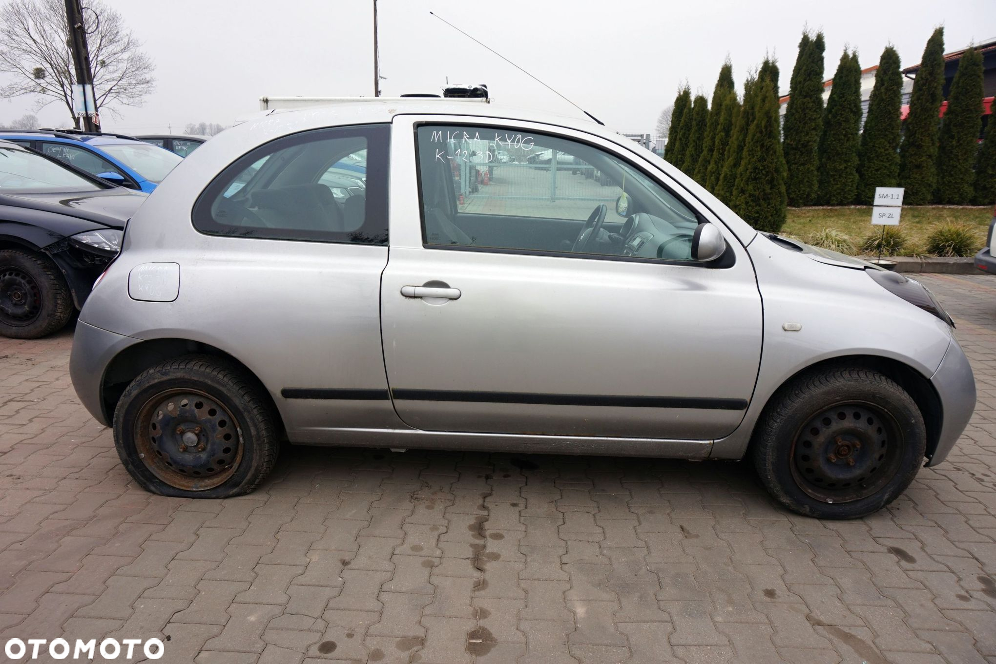 NISSAN MICRA K12 3D HB 2005 KY0 1.2 12V CR12DE 65KM SREBRNY na części - 6