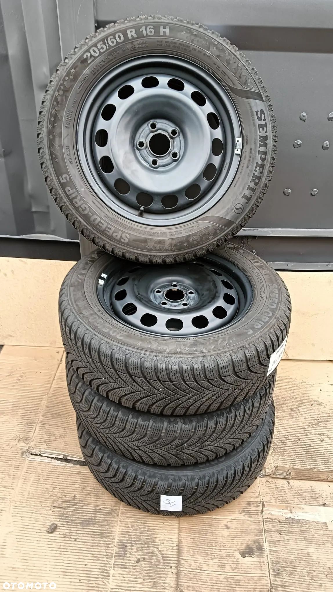 Koła stalowe opony zimowe Semperit 205/60 R16 2021 ET45 VW Skoda Seat - 1