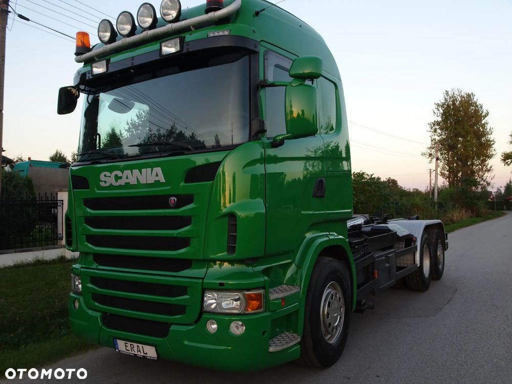 Scania R480 hakowiec Meiller z Niemiec os skretna podnoszona - 11
