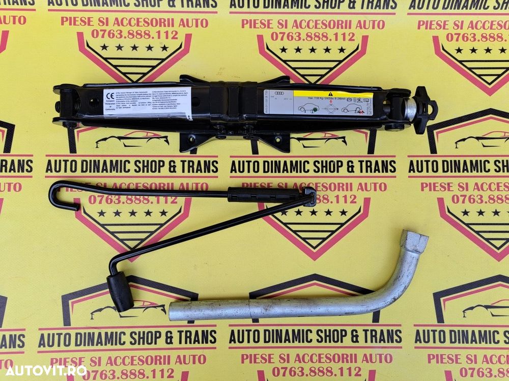 Cric auto punct sprijin original Audi A3 + cheie roata 2012 >++ 1100Kg - 3