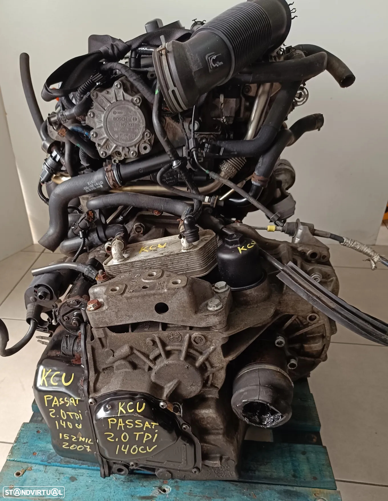 Motor vw passat 2.0TDI 140cv BKP caixa automatica DSG KC - 8