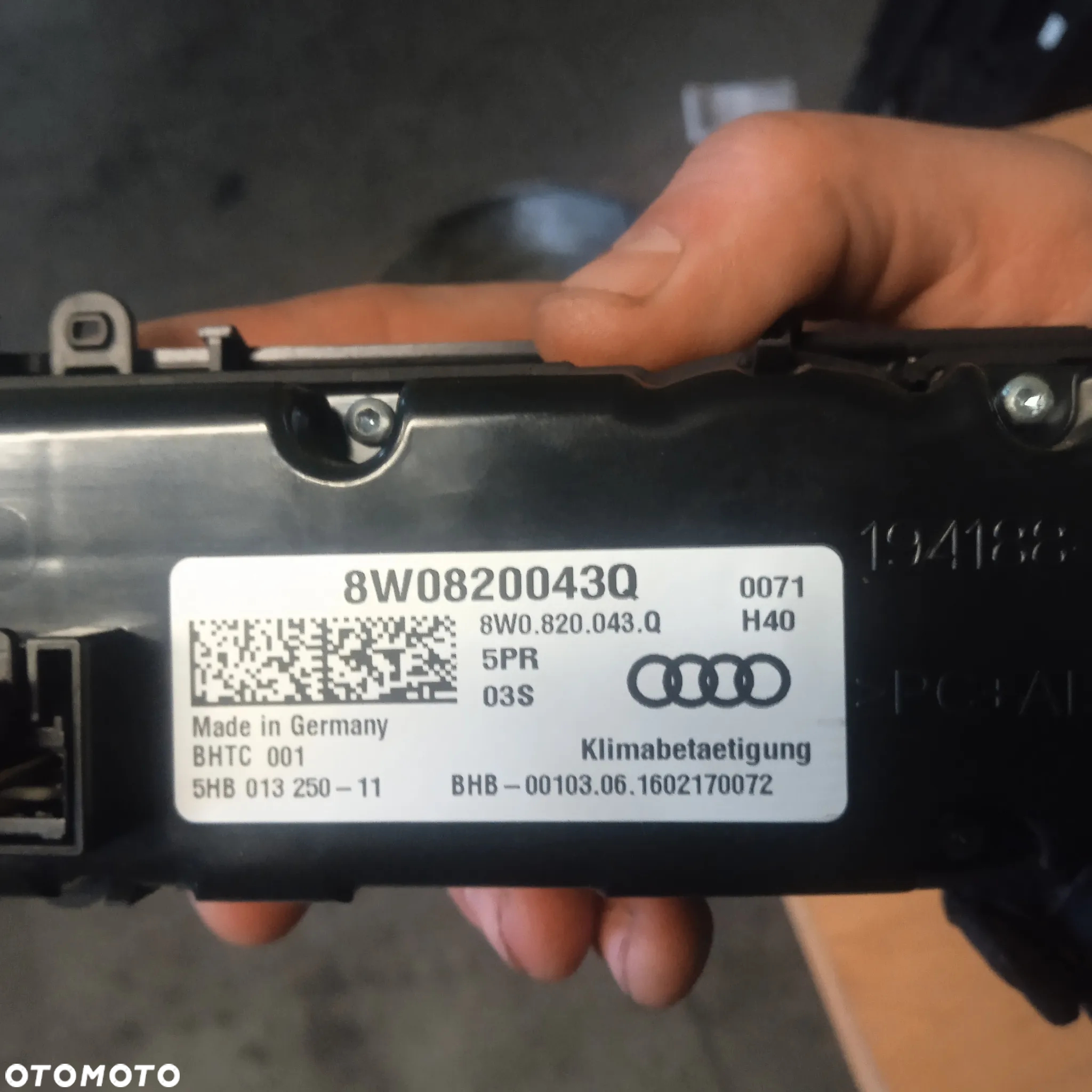 Panel nawiewu A4 B9 8W0820043Q - 7