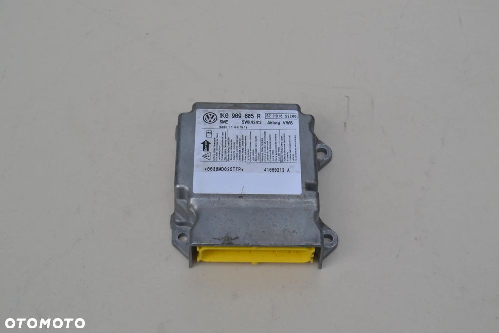 VW SEAT AUDI SKODA STEROWNIK PODUSZEK POWIETRZNYCH SENSOR AIRBAG 1K0909605R - 1