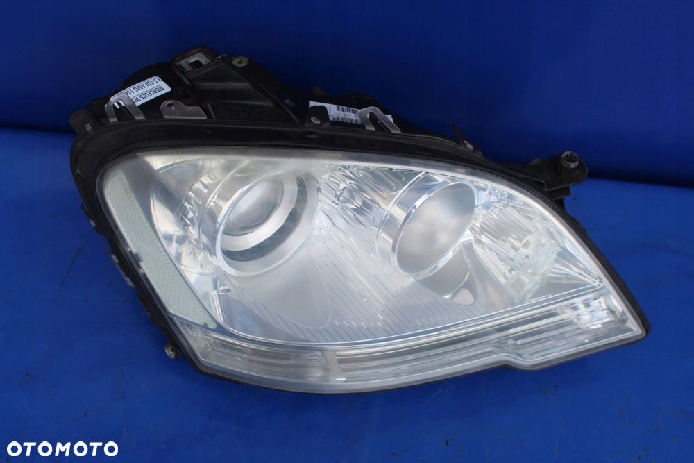 Reflektor prawy kompletny H7 lampa prawa OE Mercedes W164 ML Lift Anglik - 3