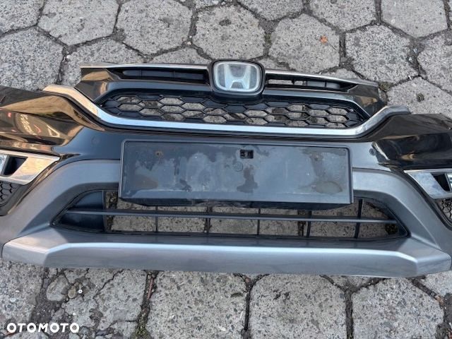 honda cr-v iv zderzak przedni atrapa pod radar czujniki pdc halogeny lift - 8