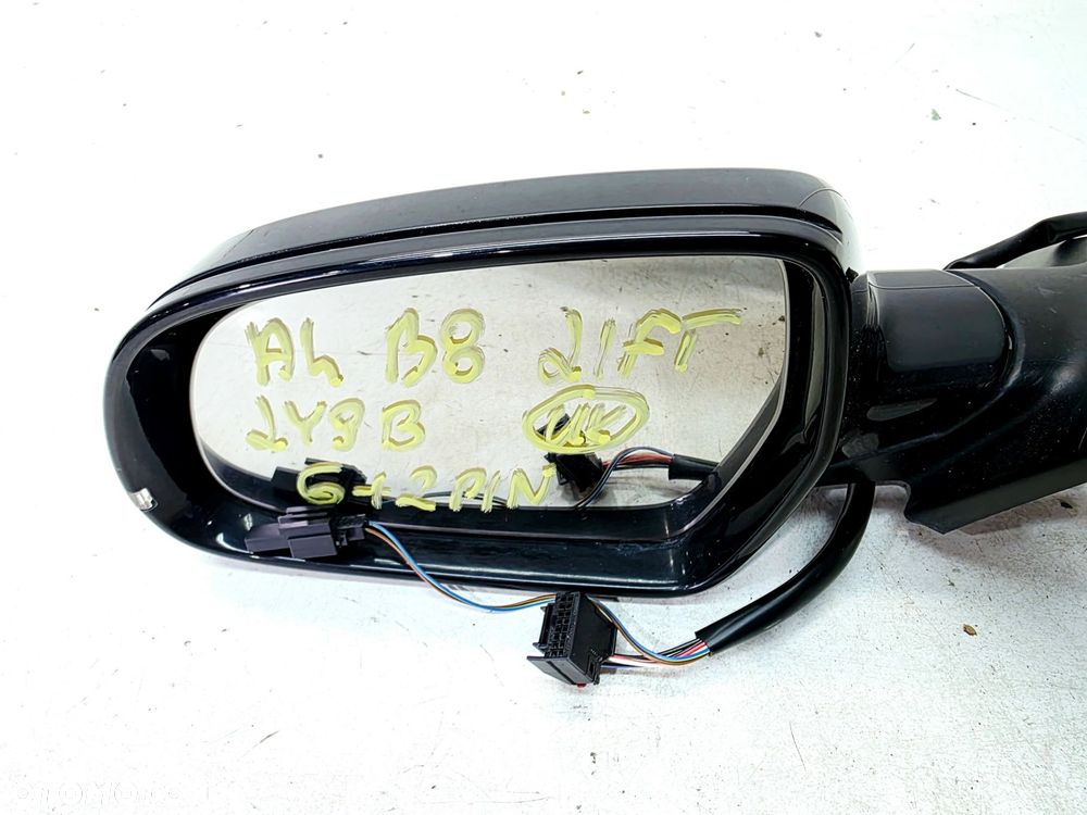 LUSTERKO ZEWNĘTRZNE LEWE AUDI A4 B8 LIFT LY9B 6+2 PIN UK - 3