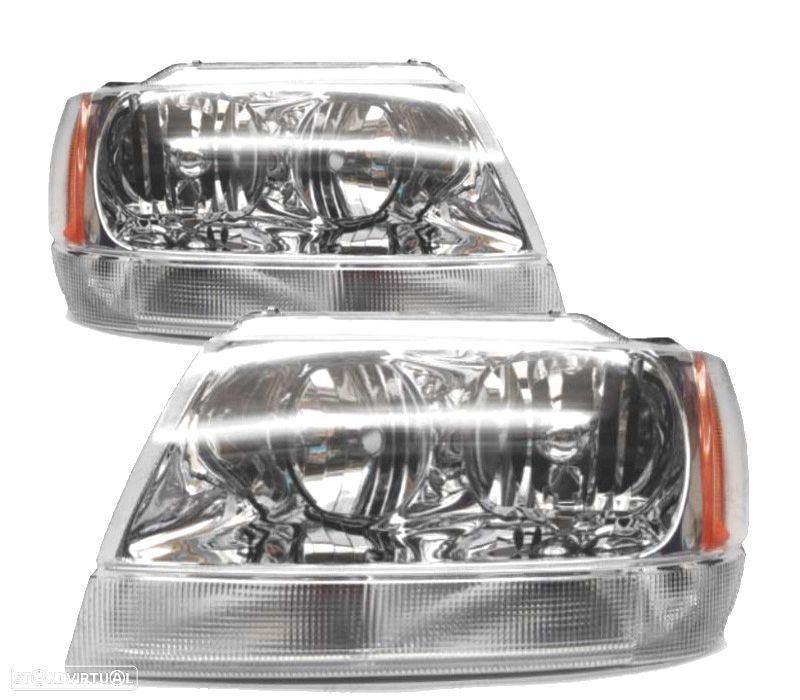 FARÓIS OPTICAS PARA JEEP GRAND CHEROKEE 99-05 - 1